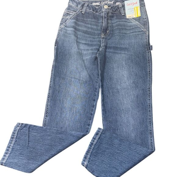 Nwt boys size 10 Cat & Jack Classic Blue Jeans straight leg - Picture 1 of 2